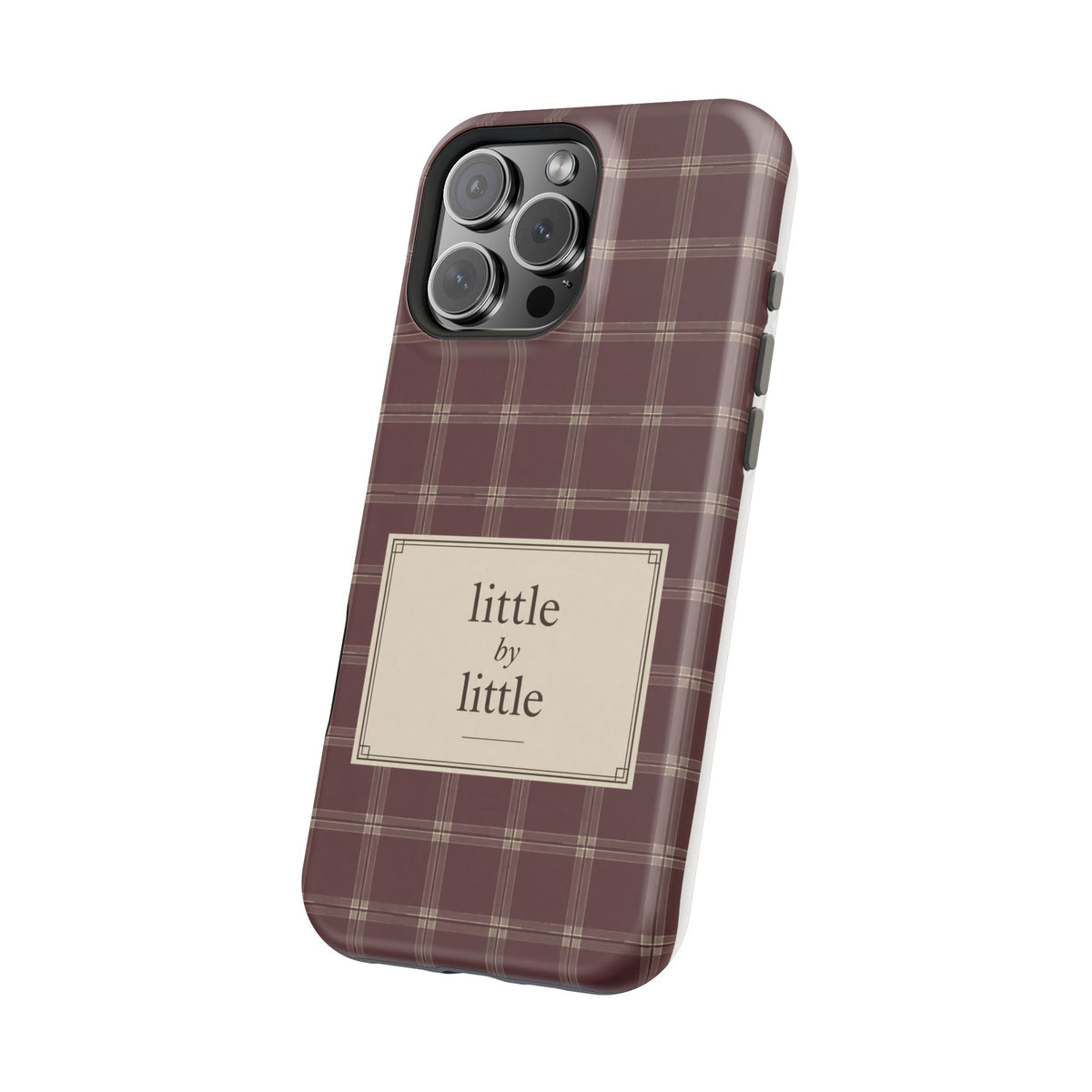 "Little by Little Plaid" - Phone Case