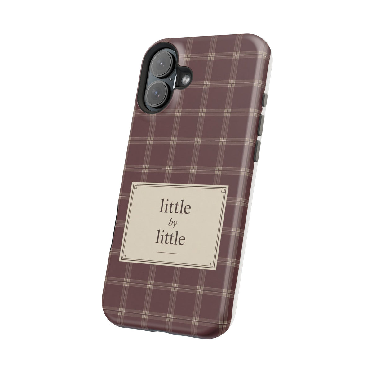 "Little by Little Plaid" - Phone Case