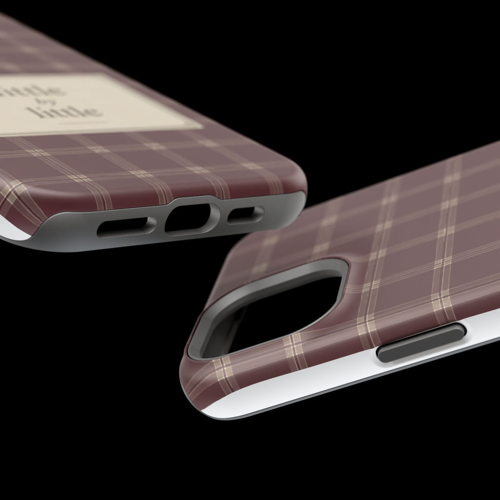 "Little by Little Plaid" - Phone Case
