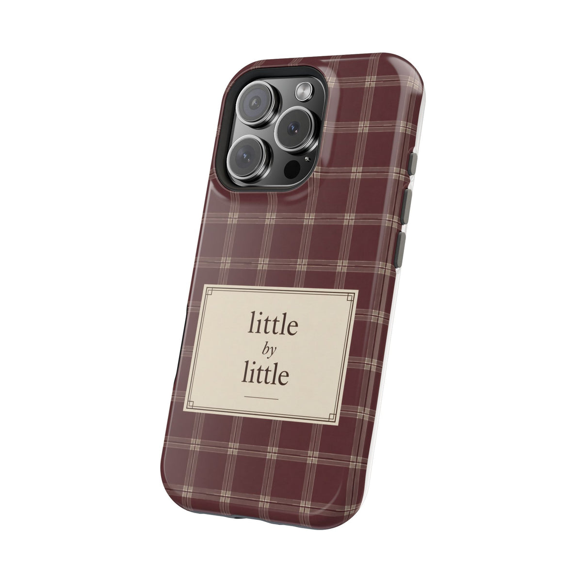 "Little by Little Plaid" - Phone Case