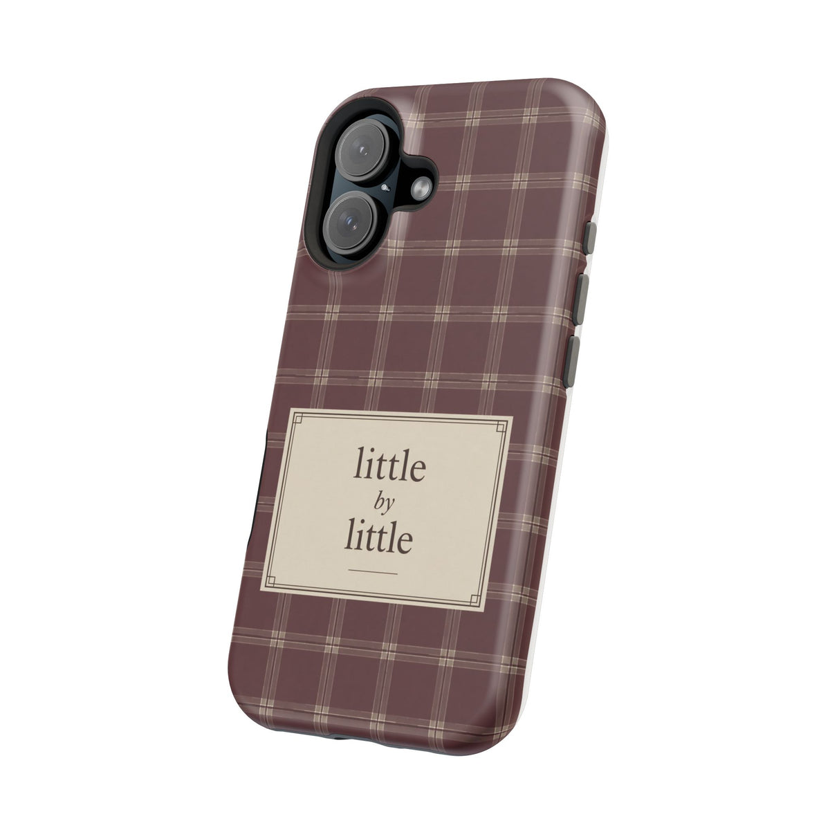 "Little by Little Plaid" - Phone Case