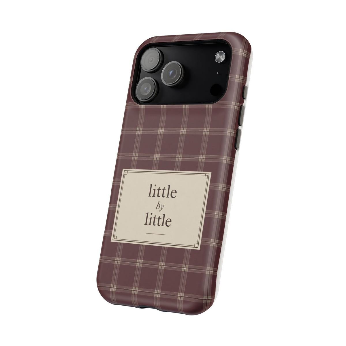 "Little by Little Plaid" - Phone Case