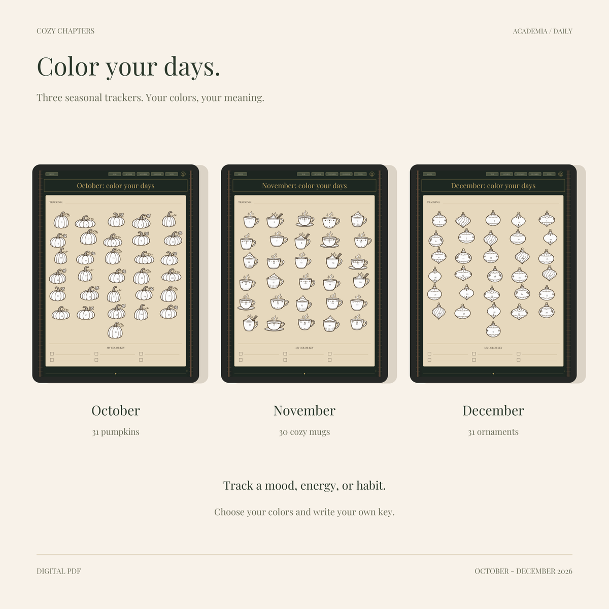 Fall Daily - Academia Themed